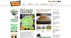 Desktop Screenshot of meatlessmonday.com